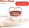 3 Pcs Biscuit Cutter Set Fluted Round Cookie Cutters Handle Red Top Rubber